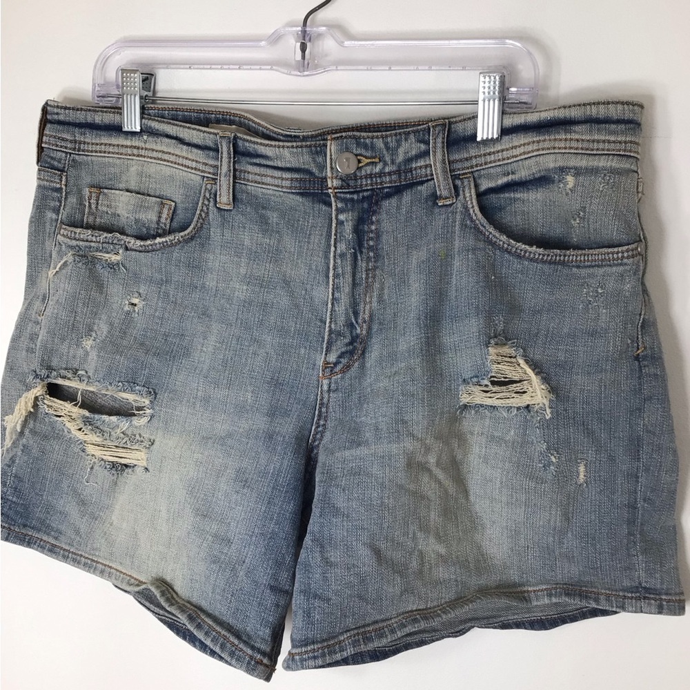 Anthropologie Pilcro & the Letterpress denim Jean shorts women 32 distressed